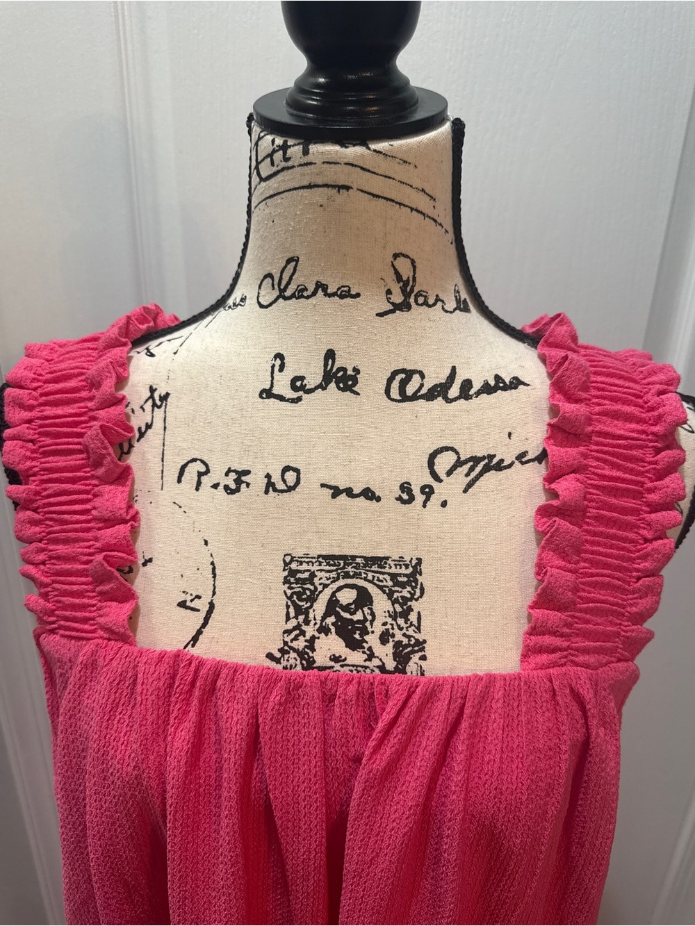 H&M Women’s Medium Pink Bow-detail A-line NWT Dress- $50 - Picture 2 of 8